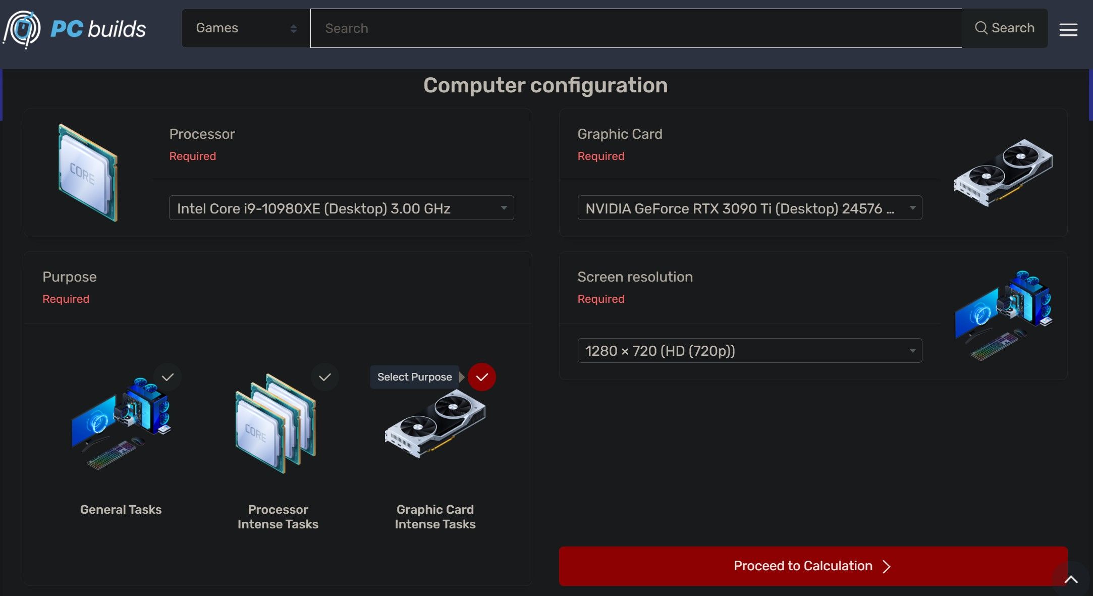 Optimal Hardware Configuration and Bottleneck Calculator